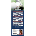 Cleveland Pro Baseball Schedule Door Hanger (4"x11")